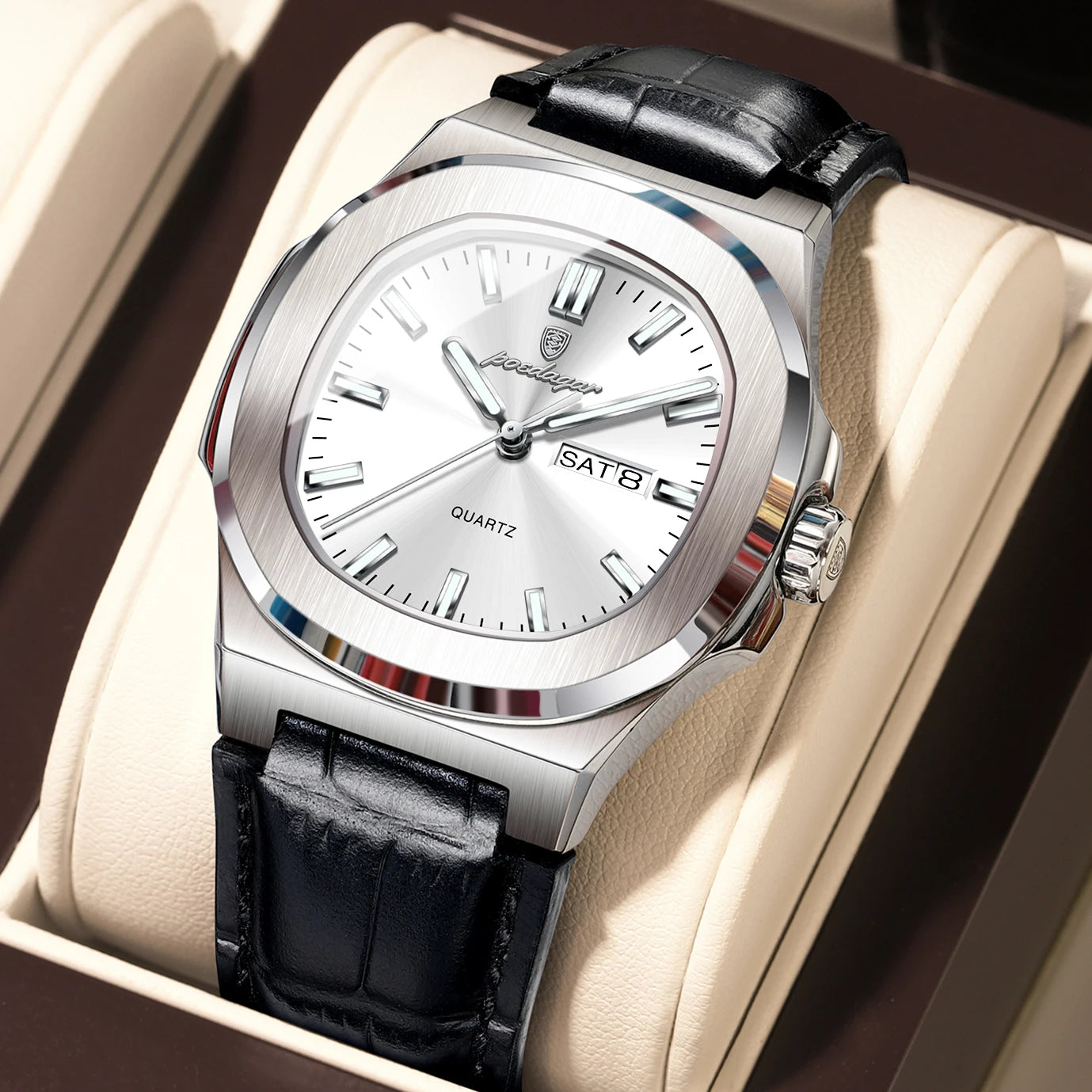 High Quality Luxury Luminous Watch For Men with Day-Date