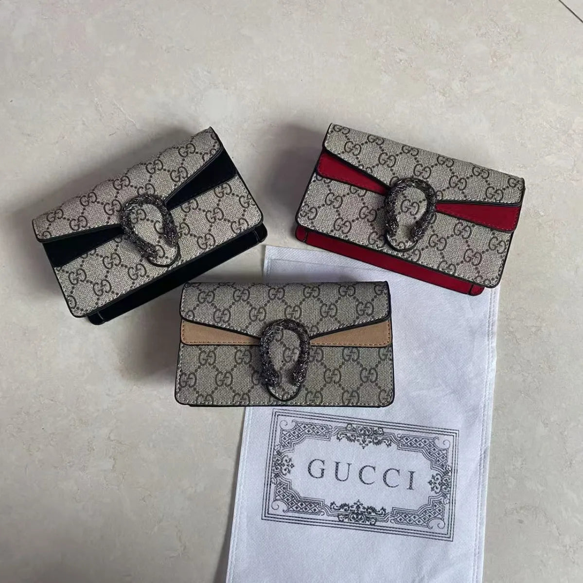 Mirror Quality Gucci Dionysus Supreme Super Mini Cross Bag