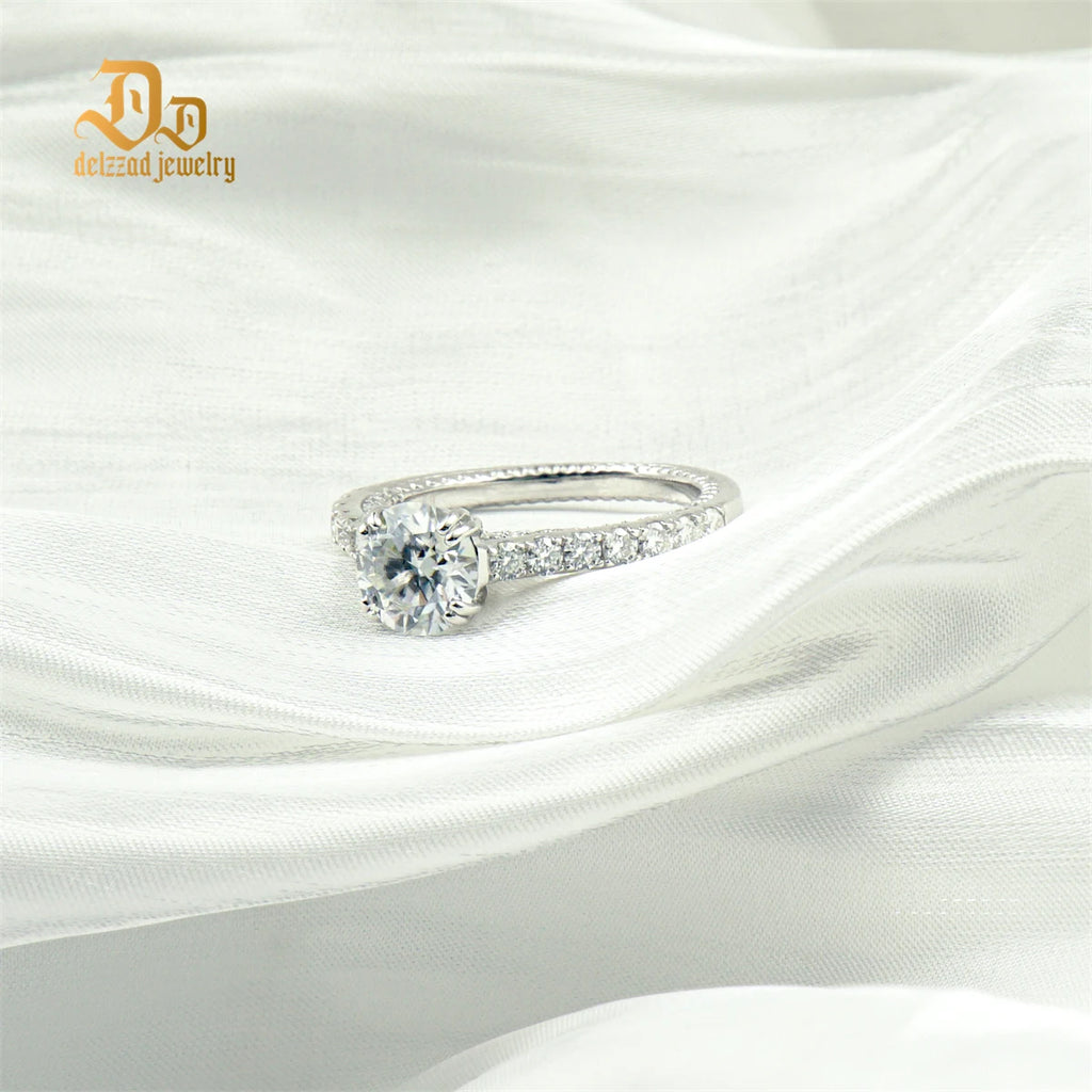 Sparkling Single Row Women's Ring 100% S925 Silver