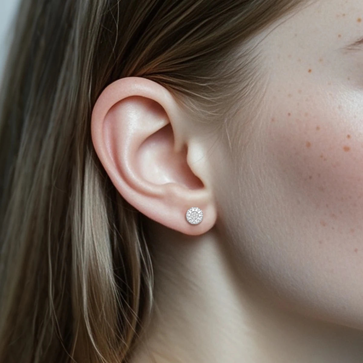 925 Sterling Silver D Color Moissanite Dazzling Earrings for Men and Women