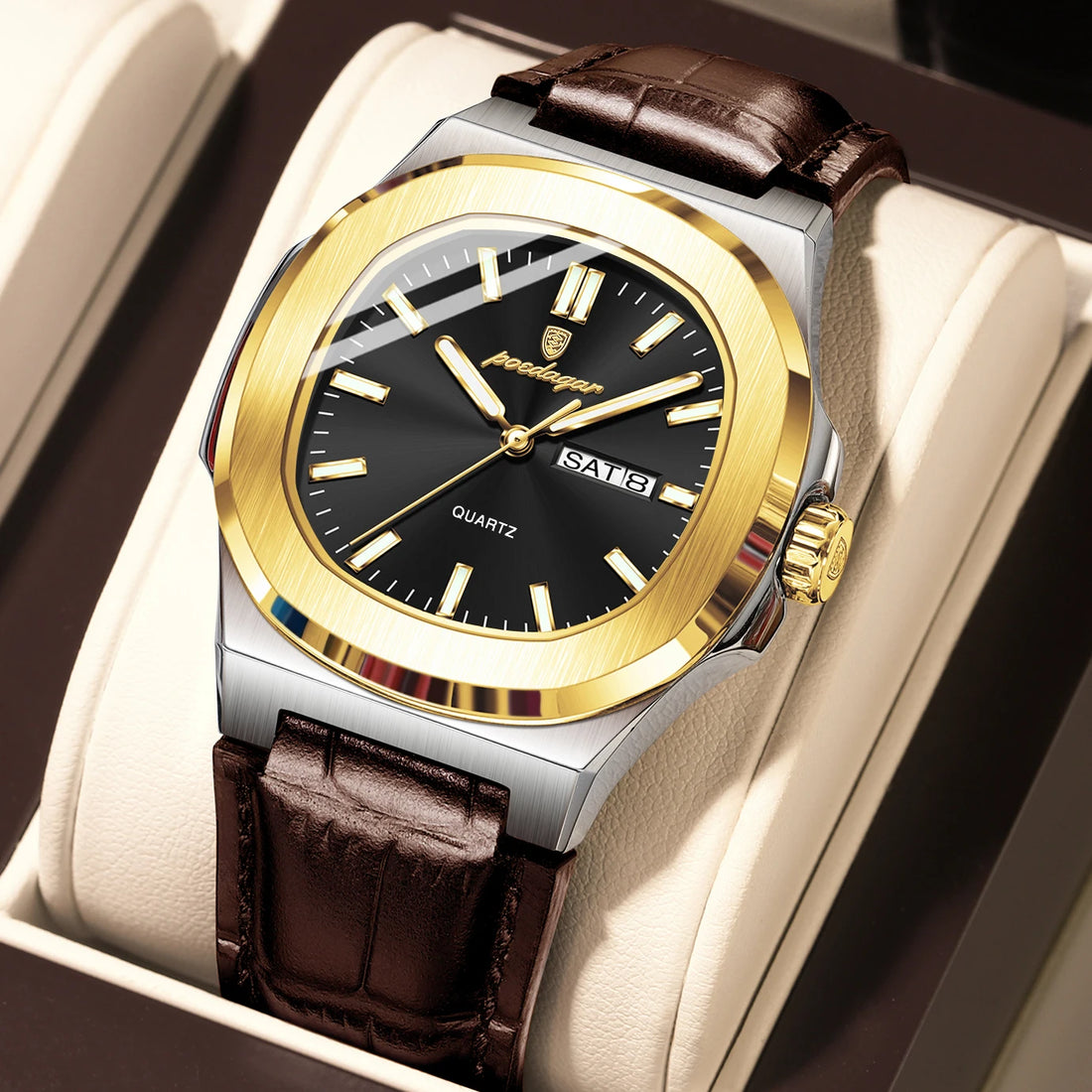 High Quality Luxury Luminous Watch For Men with Day-Date