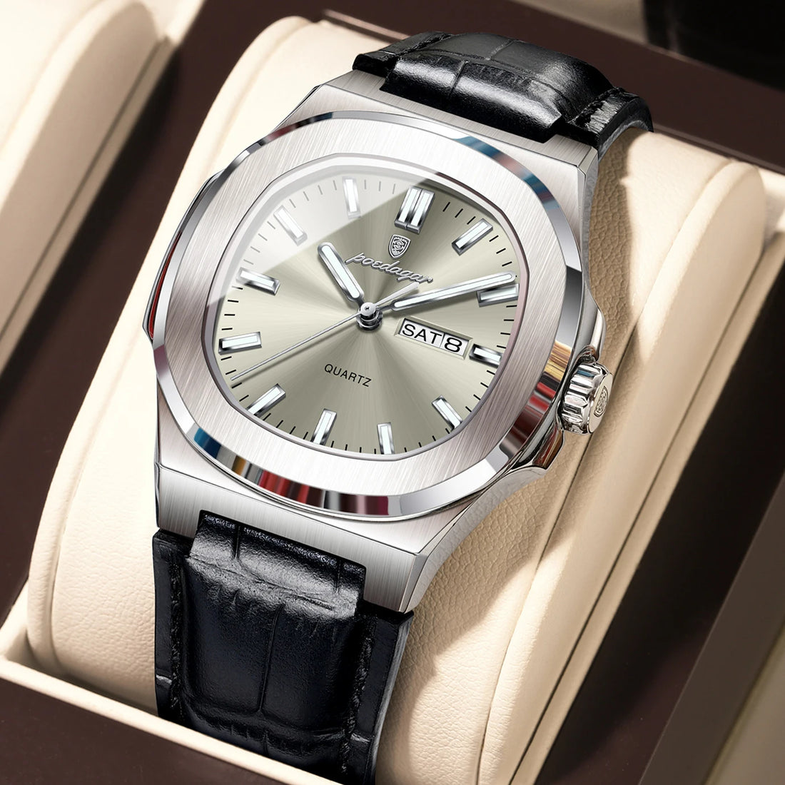 High Quality Luxury Luminous Watch For Men with Day-Date