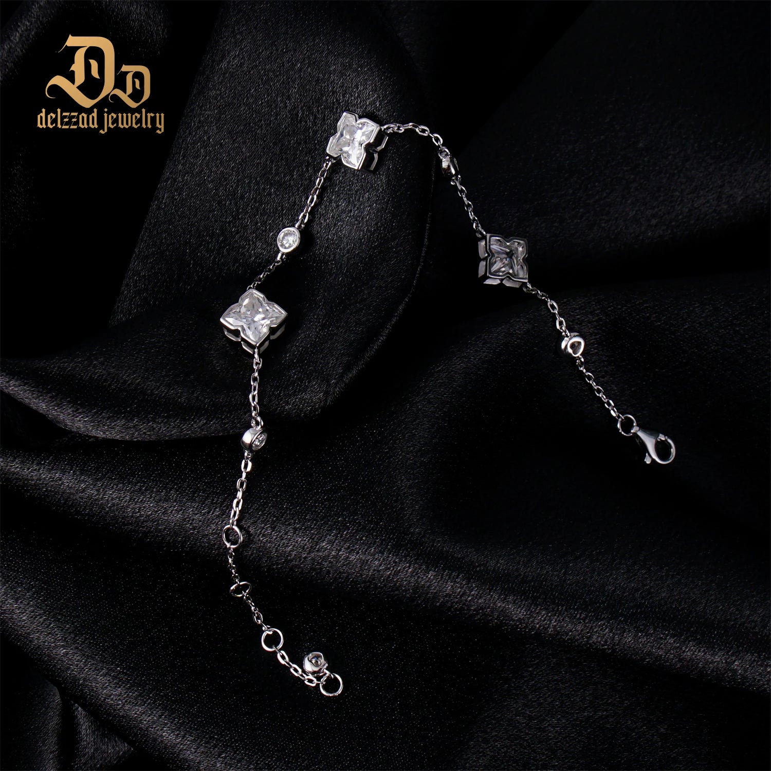 100% S925 High Quality Moissanite Botanical Series Sterling Silver Bracelet f