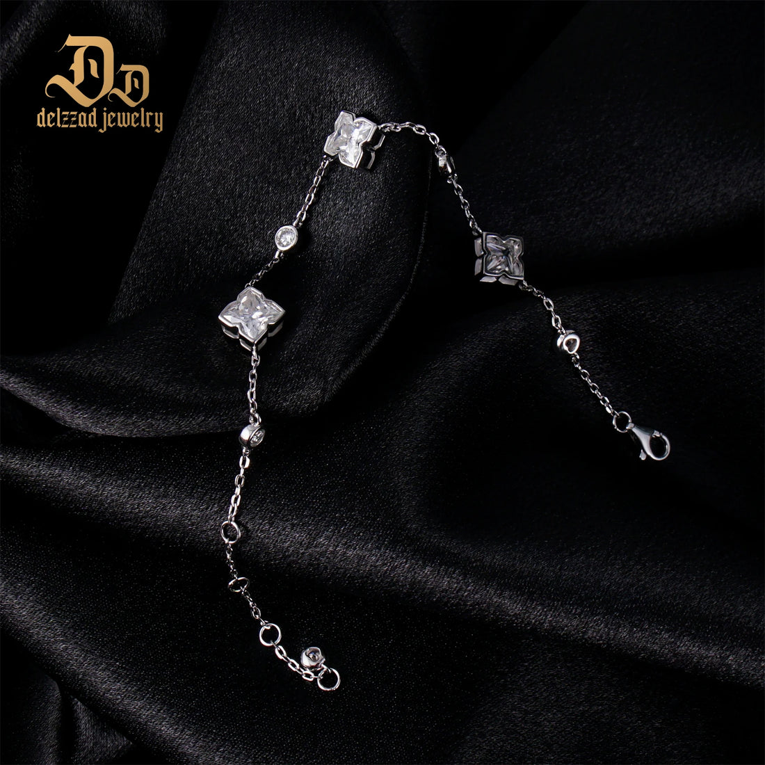 100% S925 High Quality Moissanite Botanical Series Sterling Silver Bracelet f