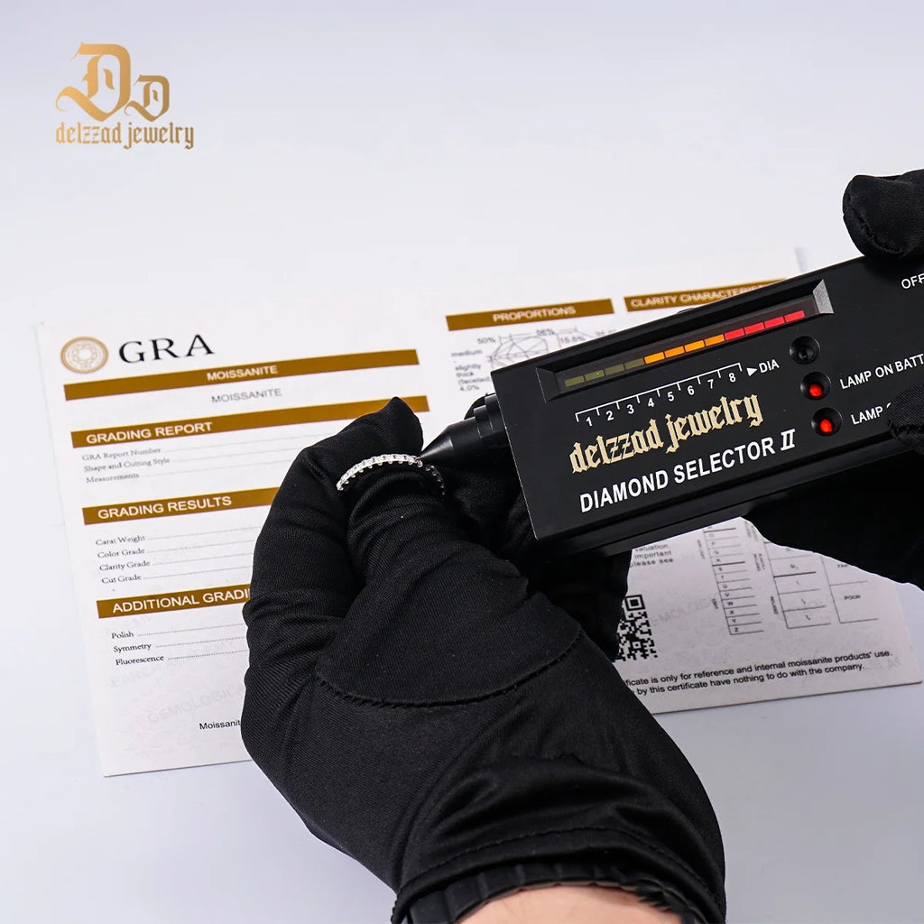 Unisex Ring Luxury Moissanite Ring 100% S925 Silver