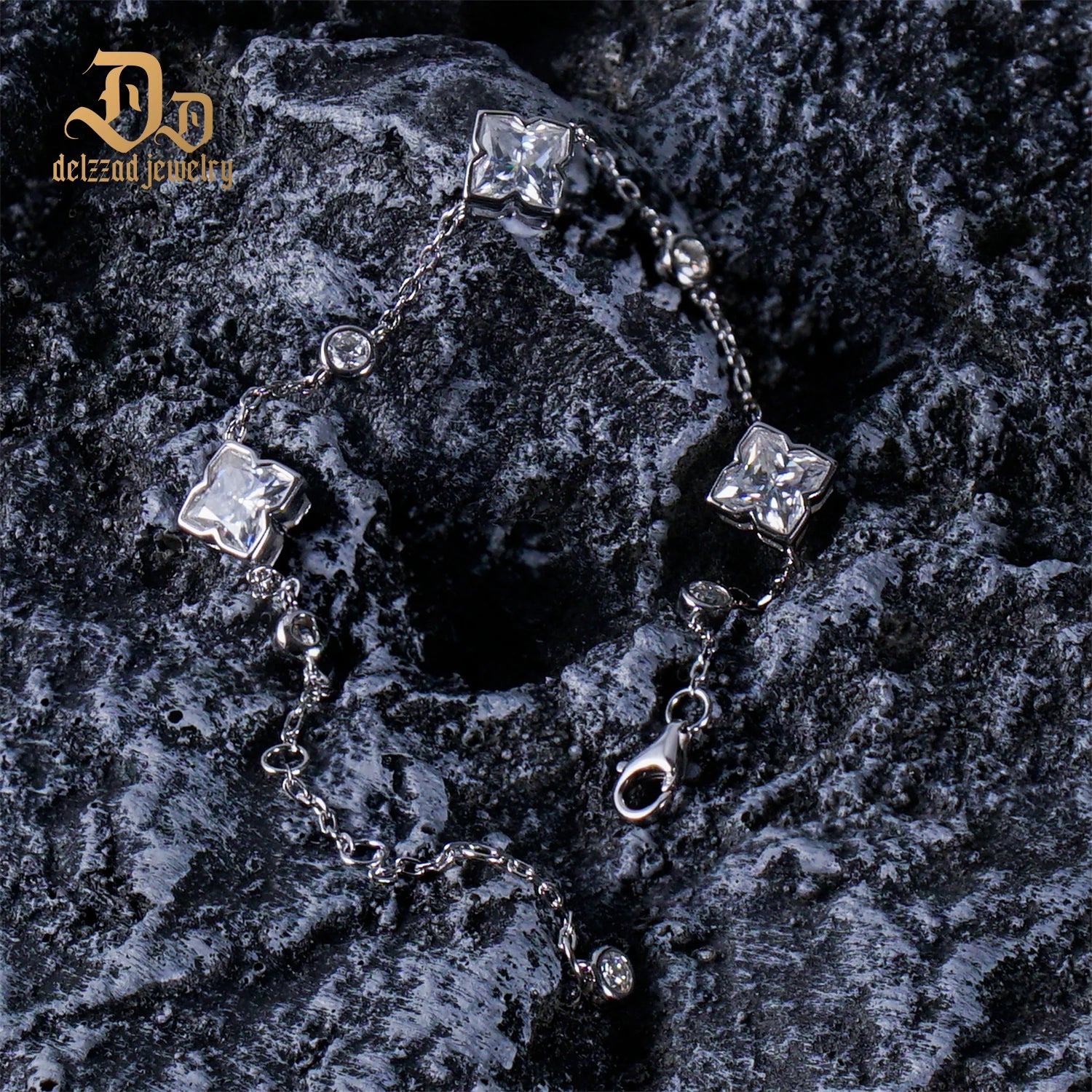 100% S925 High Quality Moissanite Botanical Series Sterling Silver Bracelet f