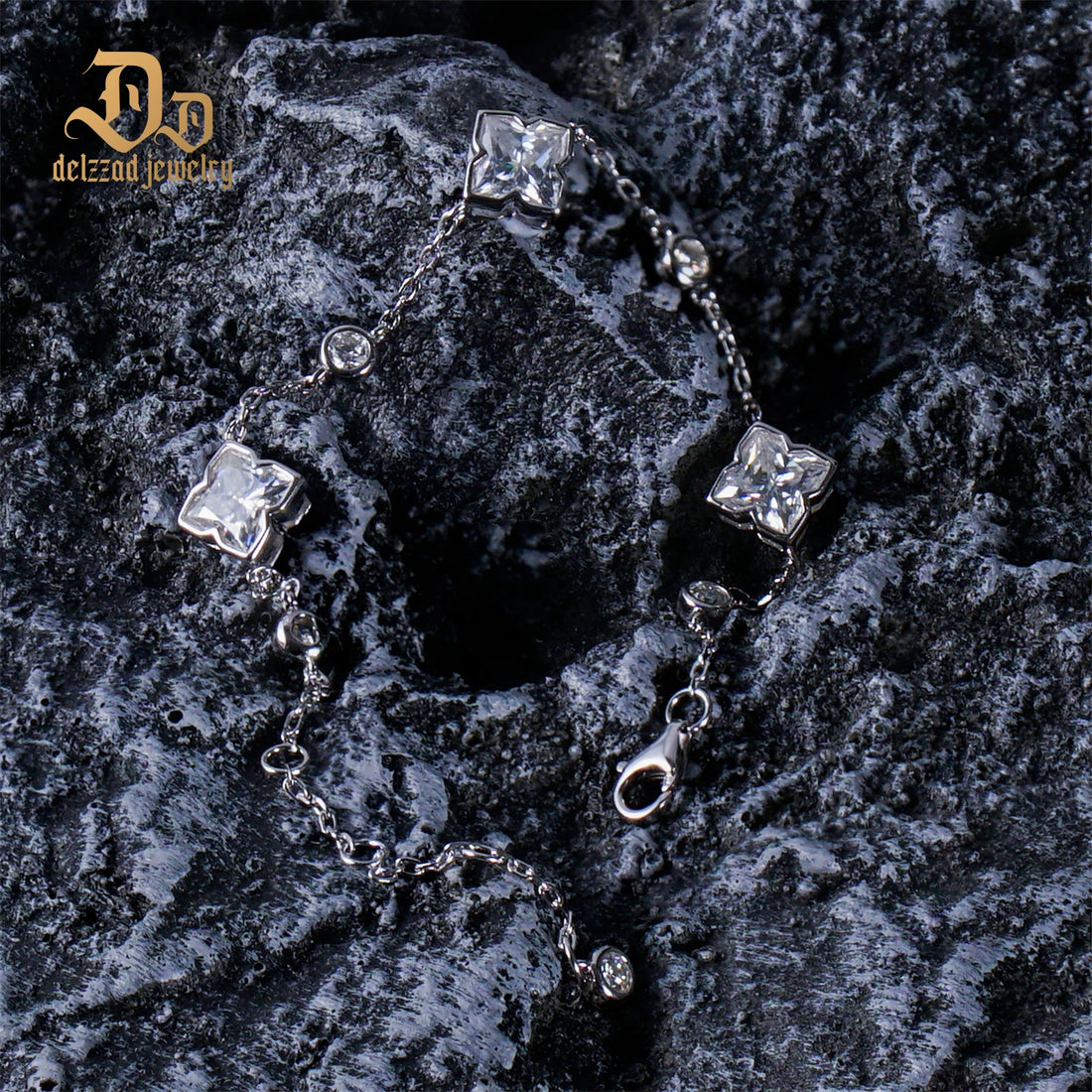 100% S925 High Quality Moissanite Botanical Series Sterling Silver Bracelet f