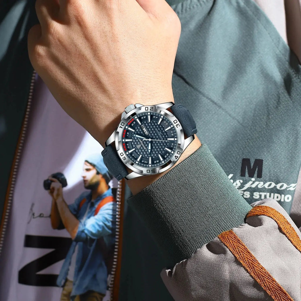 Original Men Luxury Wristwatch with Waterproof Luminous Day-Date