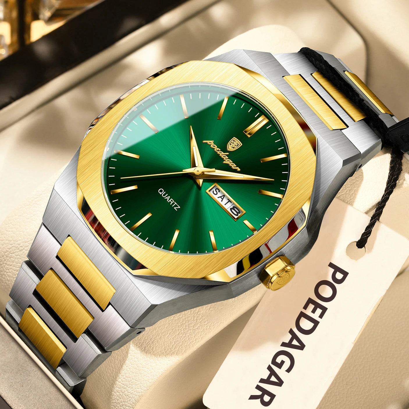Fashion Brand Male Watch- Fully Waterproof and Luminous with Stainless Steel