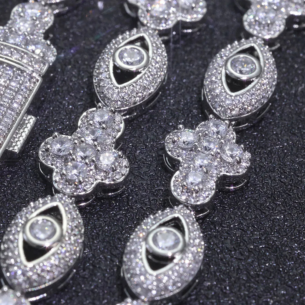 Esteemed Inner-Eye Cross Cuban plated Chain Bracelet