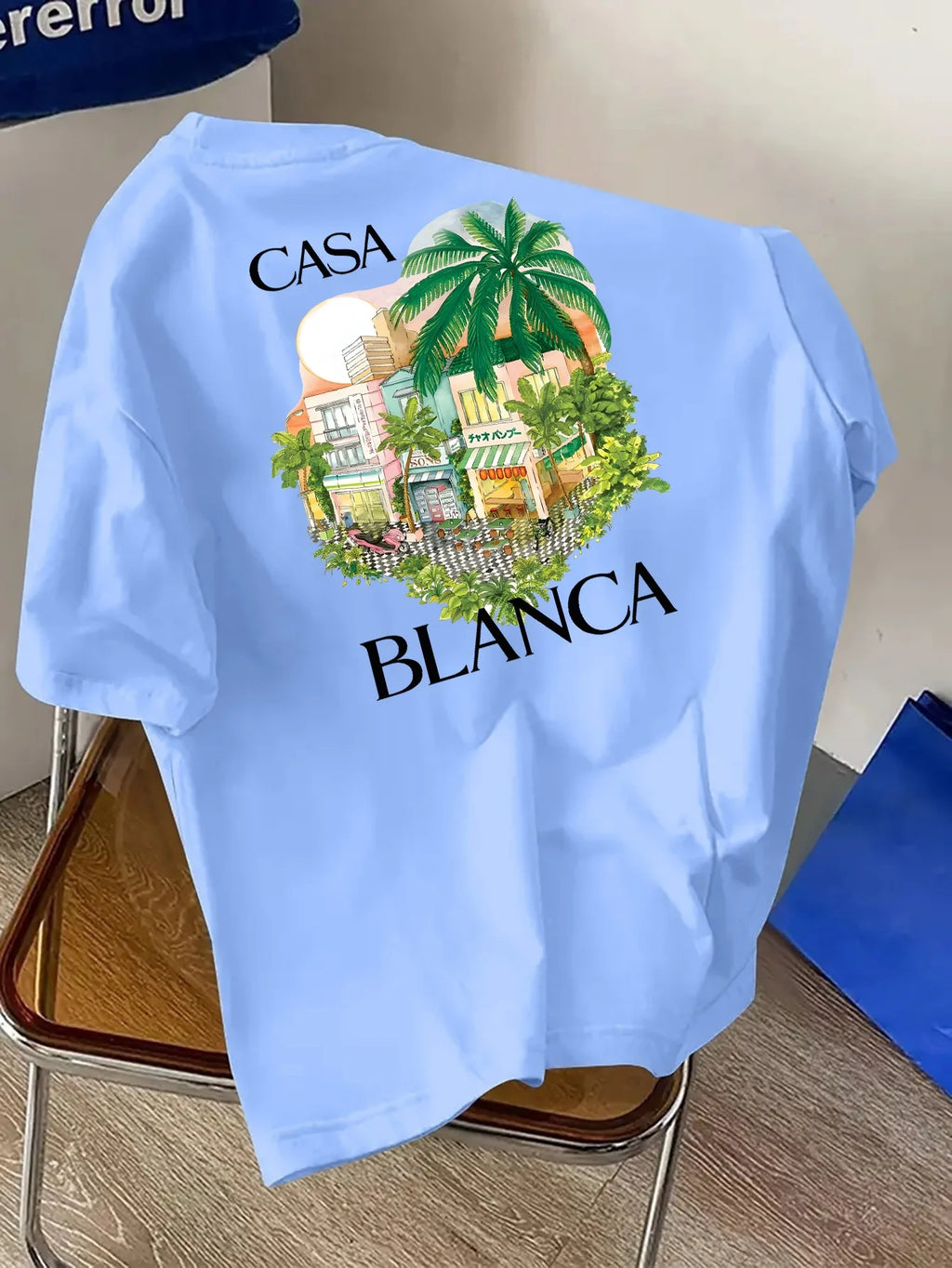Men's summer Casablanca fashion all-match T-shirt