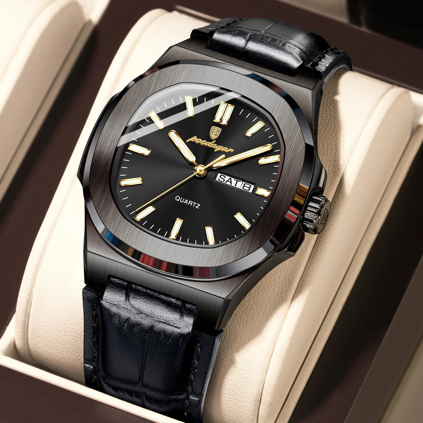 High Quality Luxury Luminous Watch For Men with Day-Date