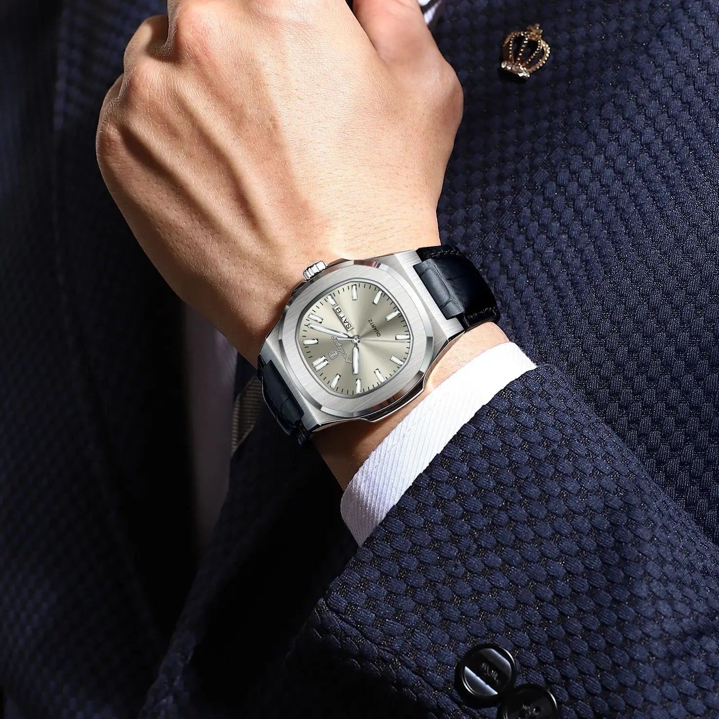 High Quality Luxury Luminous Watch For Men with Day-Date