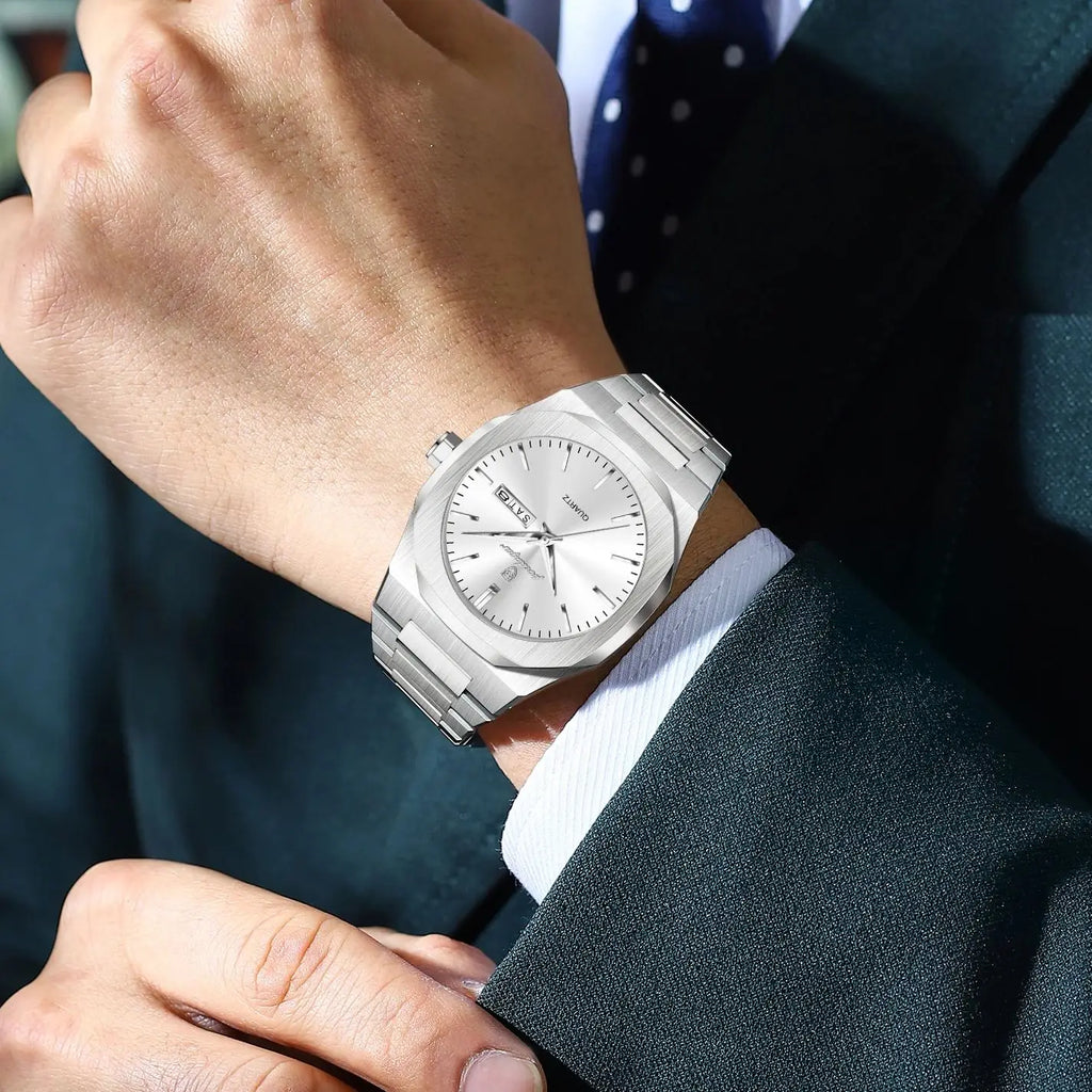 Top Fashion Man Wristwatch Stainless Steel for Business l