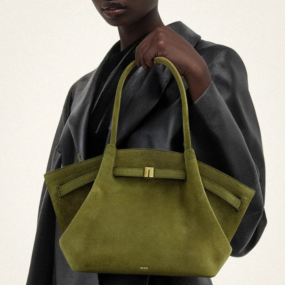 Dumpling Suede Mini Tote Shoulder Crossbody Bag