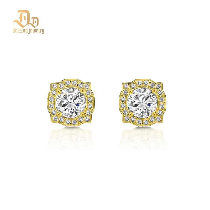 0.1-1 carat Moissanite 100% S925 Sterling Silver Earrings