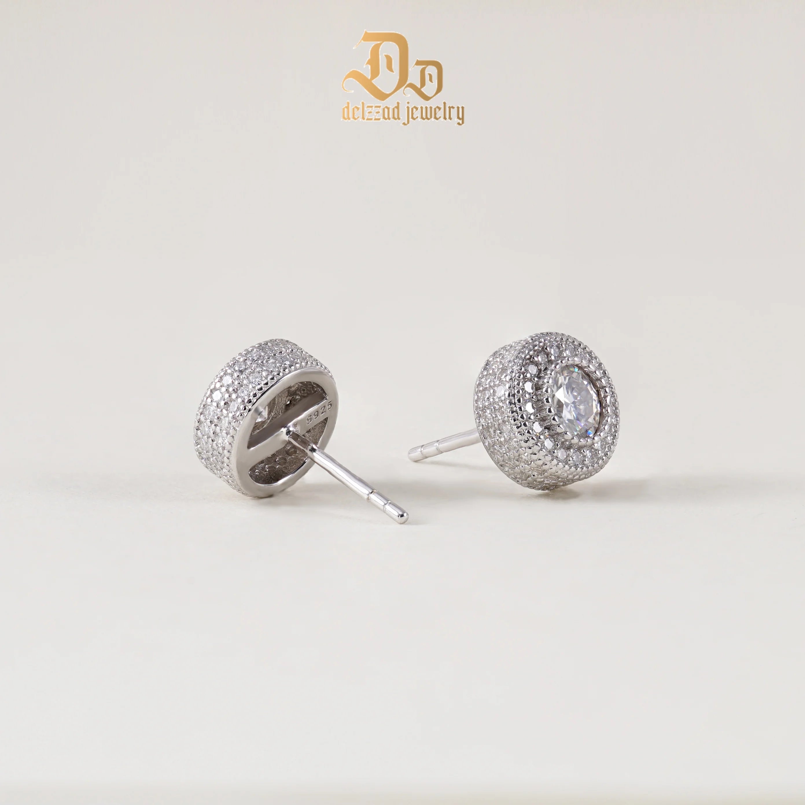 0.1-1ct 100% S925 Sterling Silver D Color Moissanite Earrings