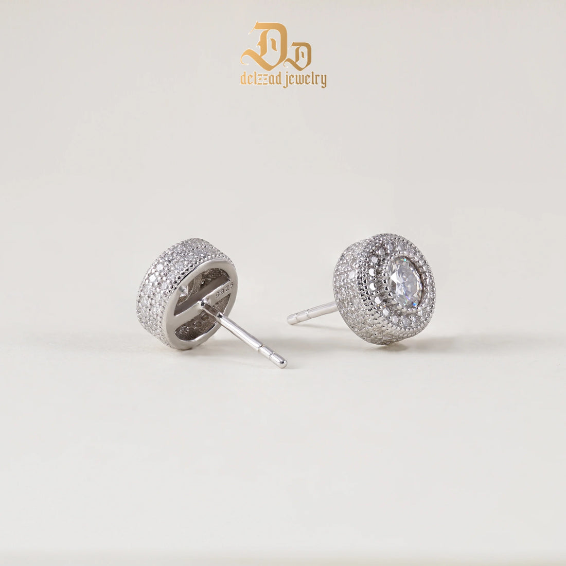 0.1-1ct 100% S925 Sterling Silver D Color Moissanite Earrings