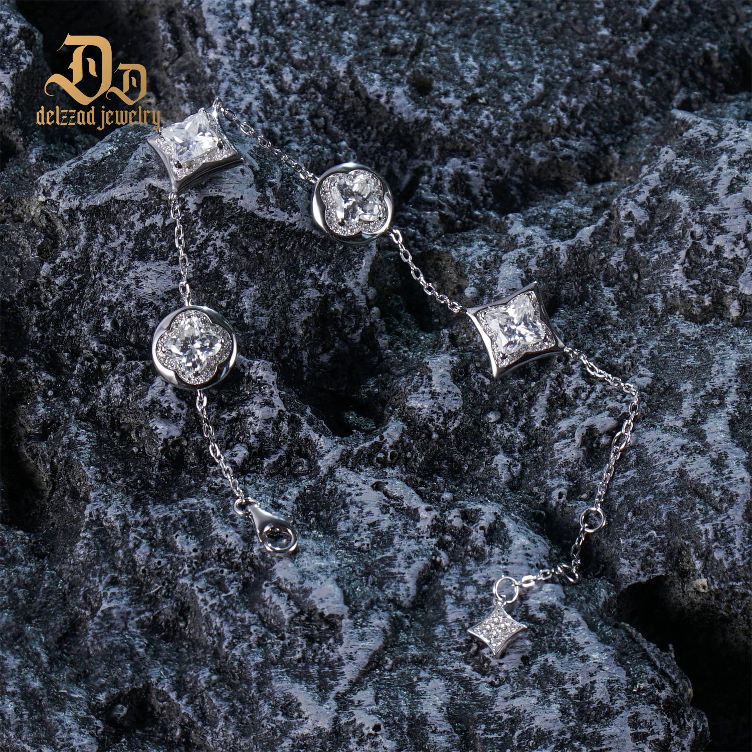 100% S925 High Quality Moissanite Botanical Series Sterling Silver Bracelet for Girls Exquisite High-End Jewelry Gifts