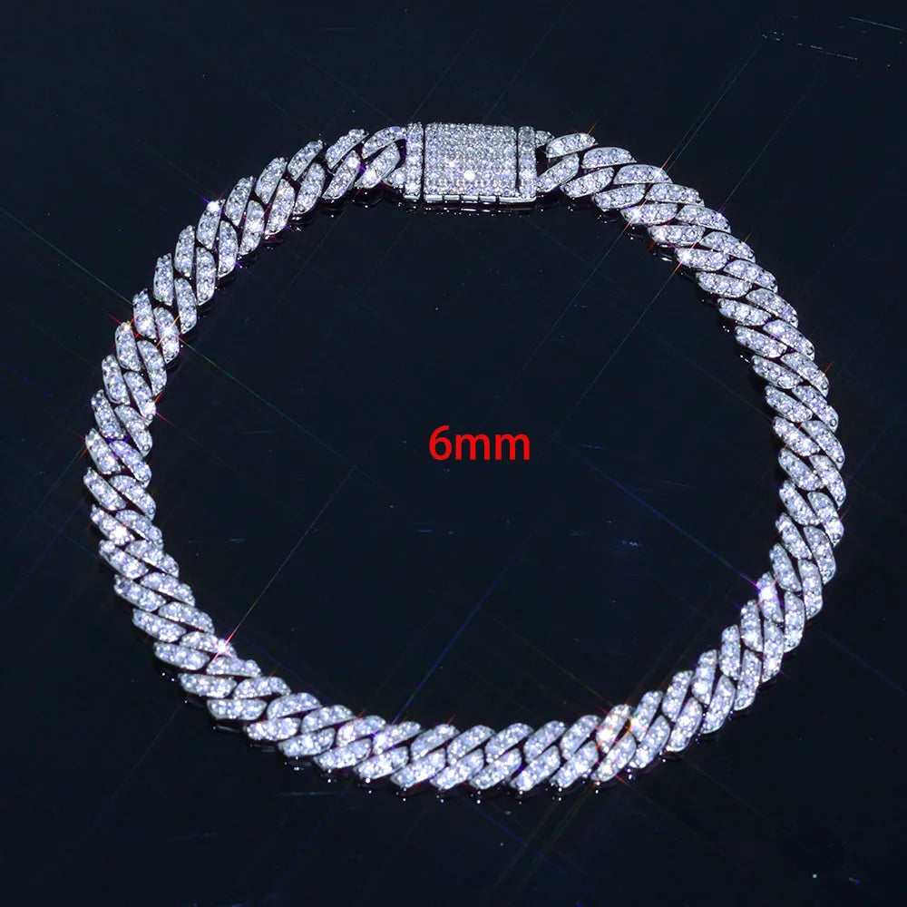 Luxury 6/8mm Cubic Zirconia Necklace and Bracelet Jewelry