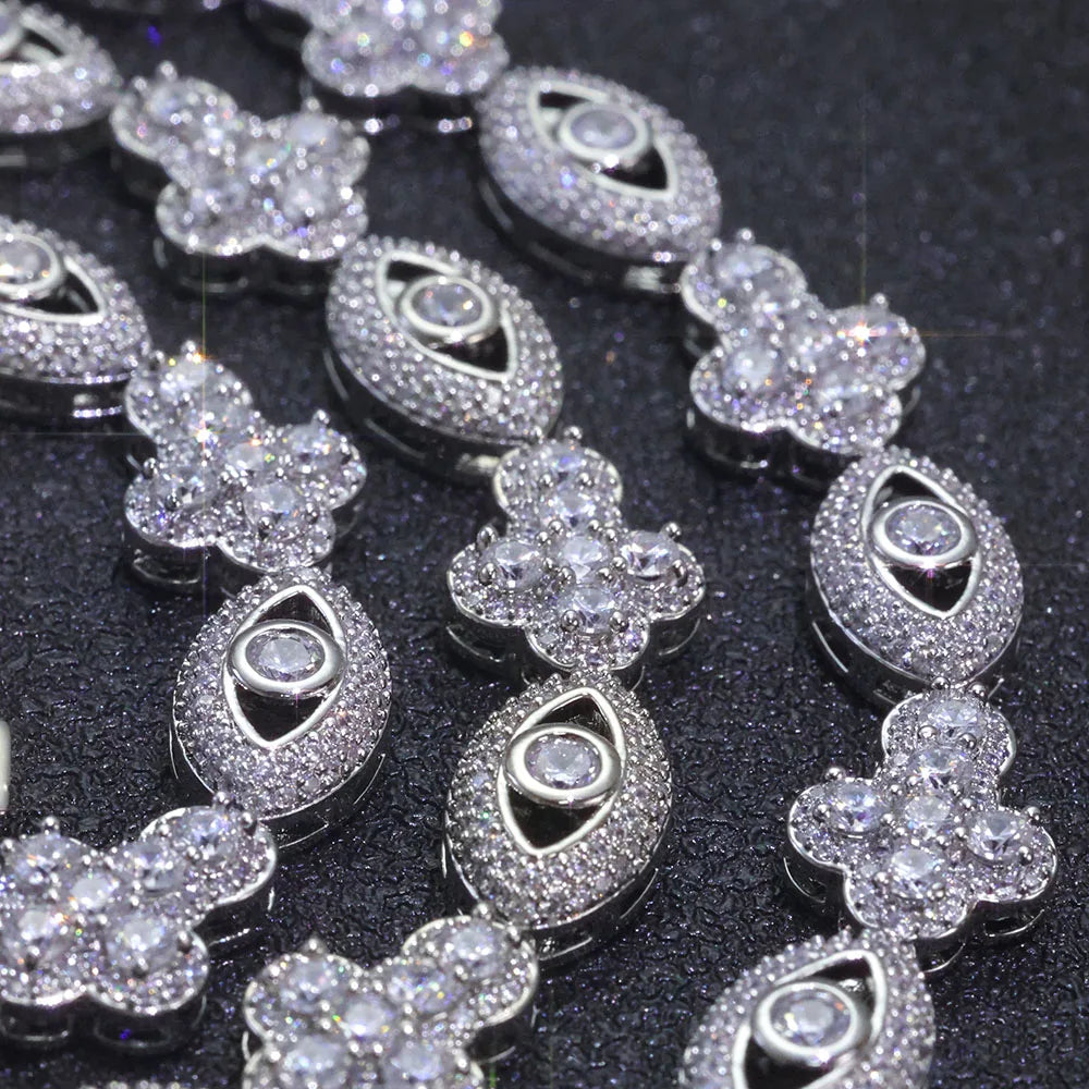 Esteemed Inner-Eye Cross Cuban plated Chain Bracelet