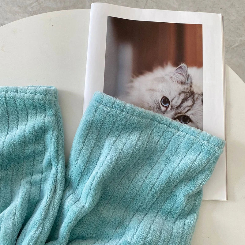 Solid Warm Velvet 2 Piece Set Fleece Pullover