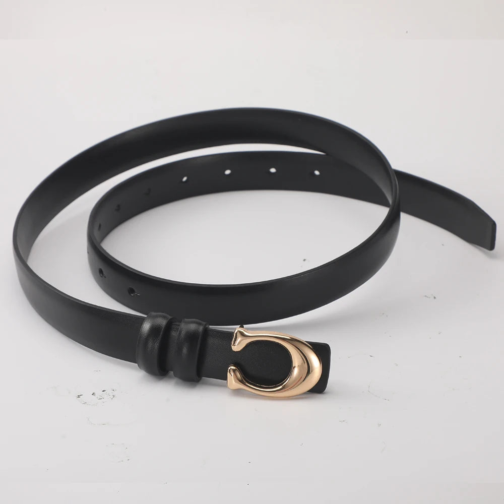 High-quality Replica Coach Smooth-Buckle waist Belt