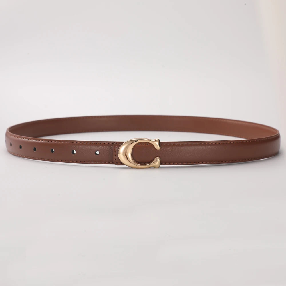 High-quality Replica Coach Smooth-Buckle waist Belt