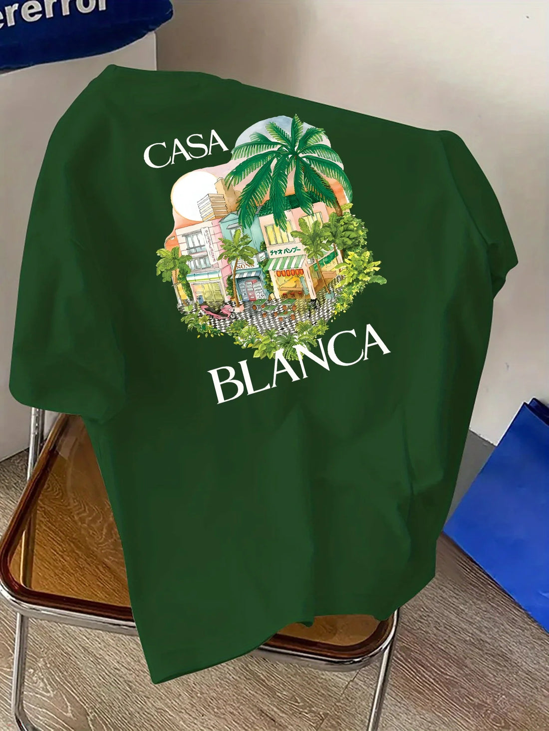 Men's summer Casablanca fashion all-match T-shirt