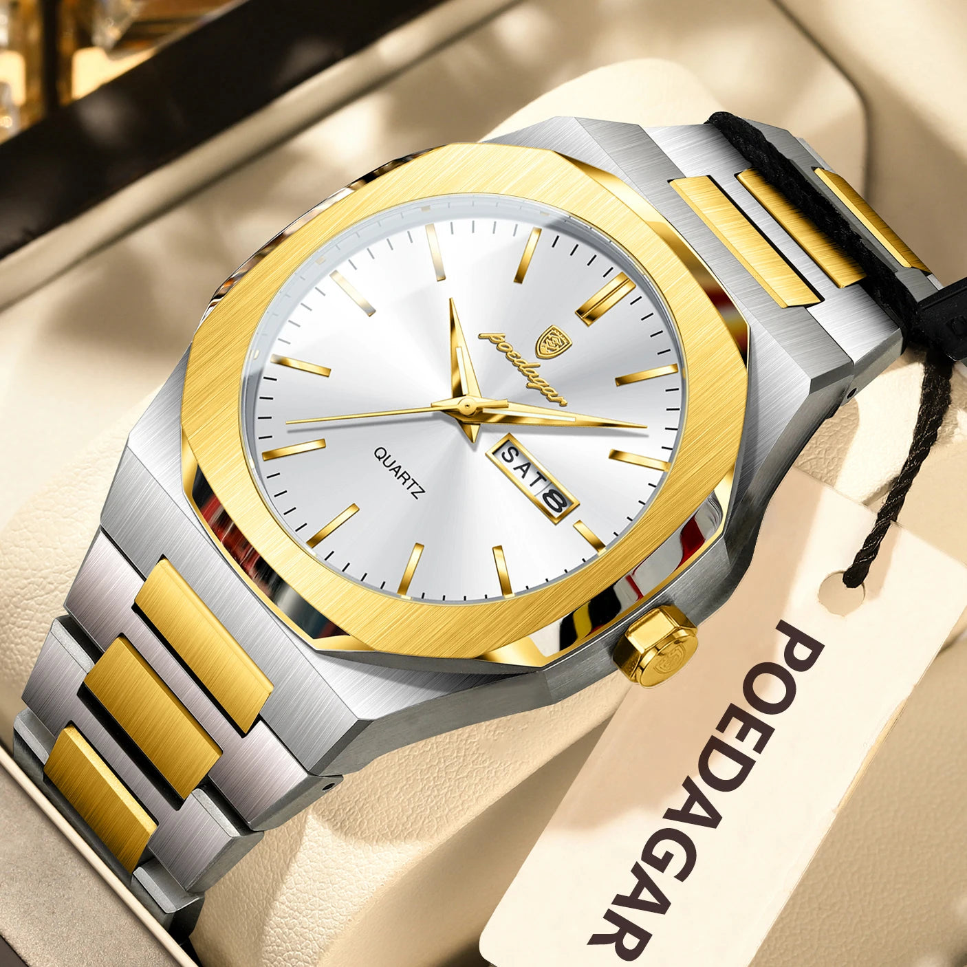 Fashion Brand Male Watch- Fully Waterproof and Luminous with Stainless Steel