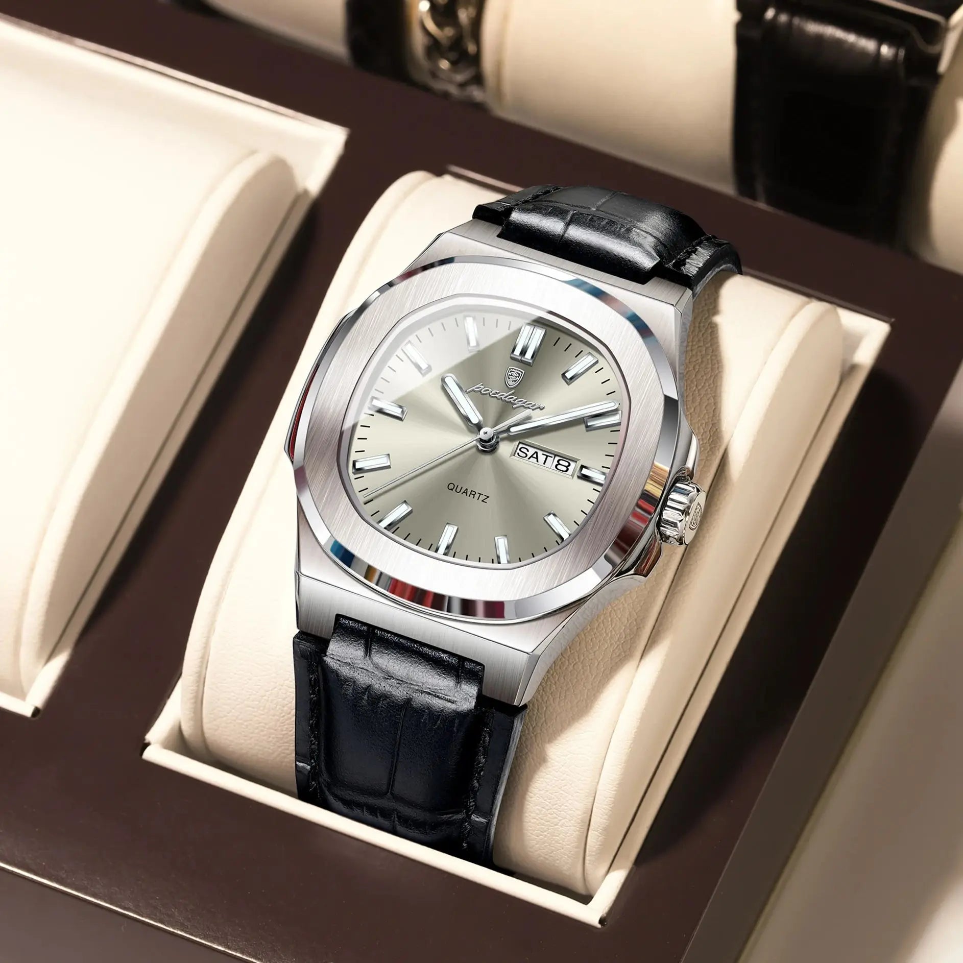 High Quality Luxury Luminous Watch For Men with Day-Date