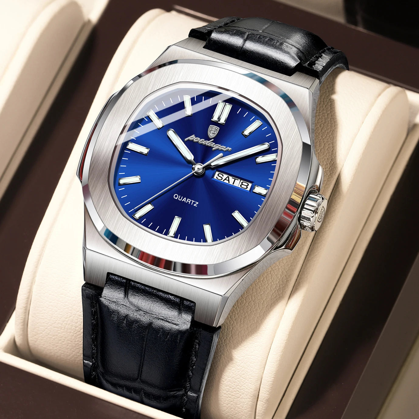 High Quality Luxury Luminous Watch For Men with Day-Date