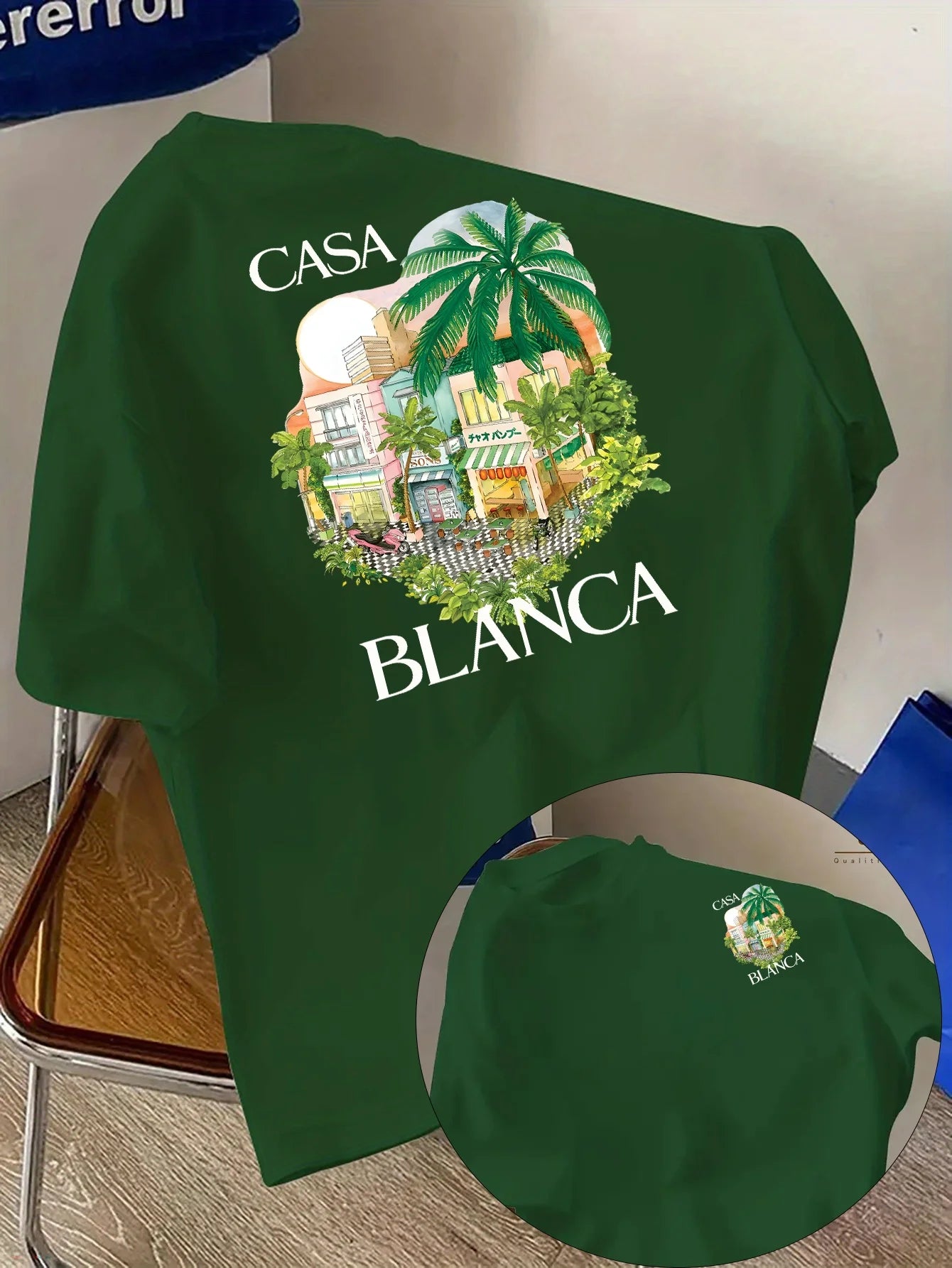 Men's summer Casablanca fashion all-match T-shirt