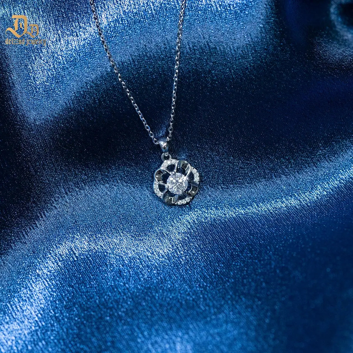 Moissanite Sparkling 100% S925 Sterling Silver Necklace