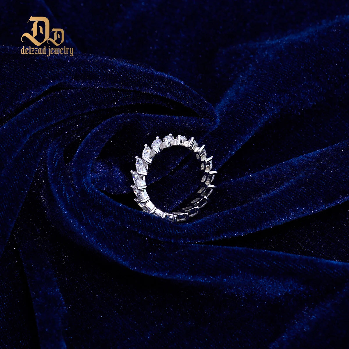 S925 Hundred-Eye Flower Luxury Moissanite Exquisite Simple Jewelry