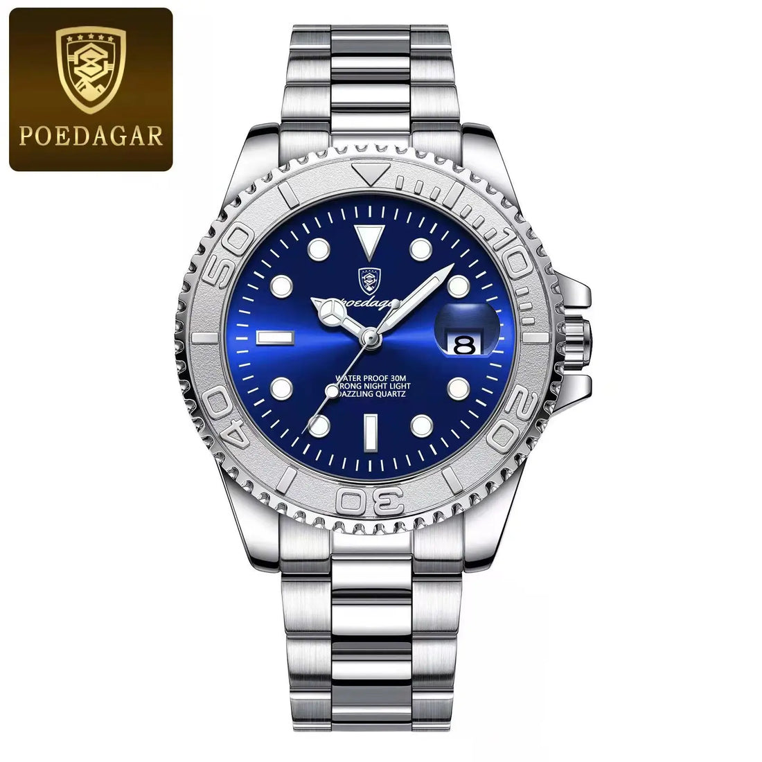 Top Luxury Quartz Man Watch with Luminous Date-Week for Men