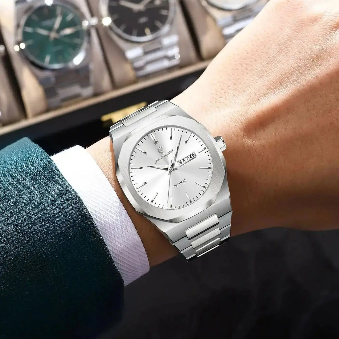 Top Fashion Man Wristwatch Stainless Steel for Business l