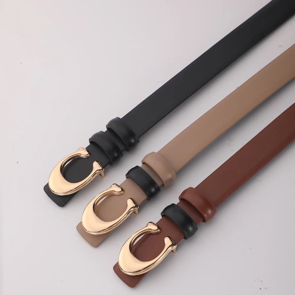 High-quality Replica Coach Smooth-Buckle waist Belt