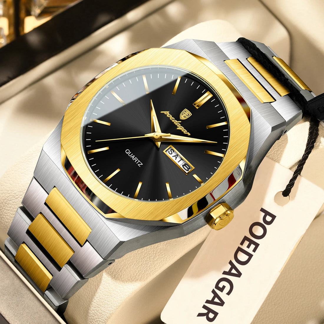 Fashion Brand Male Watch- Fully Waterproof and Luminous with Stainless Steel