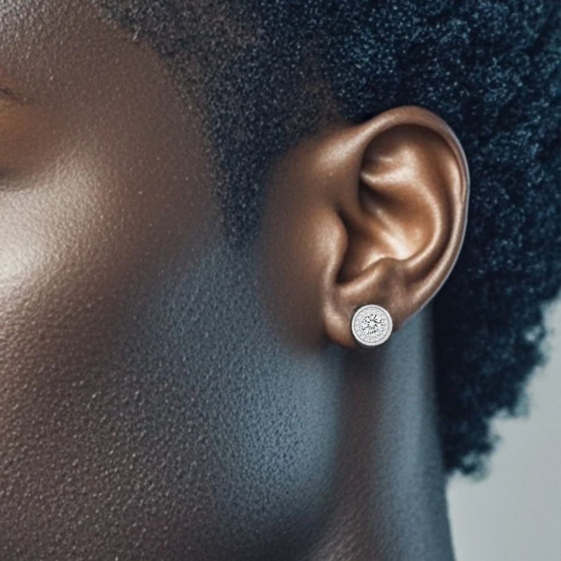 0.1-1ct 100% S925 Sterling Silver D Color Moissanite Earrings