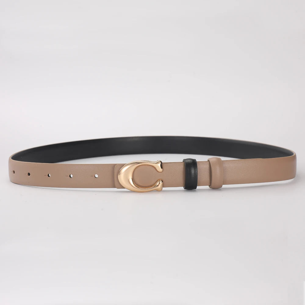 High-quality Replica Coach Smooth-Buckle waist Belt