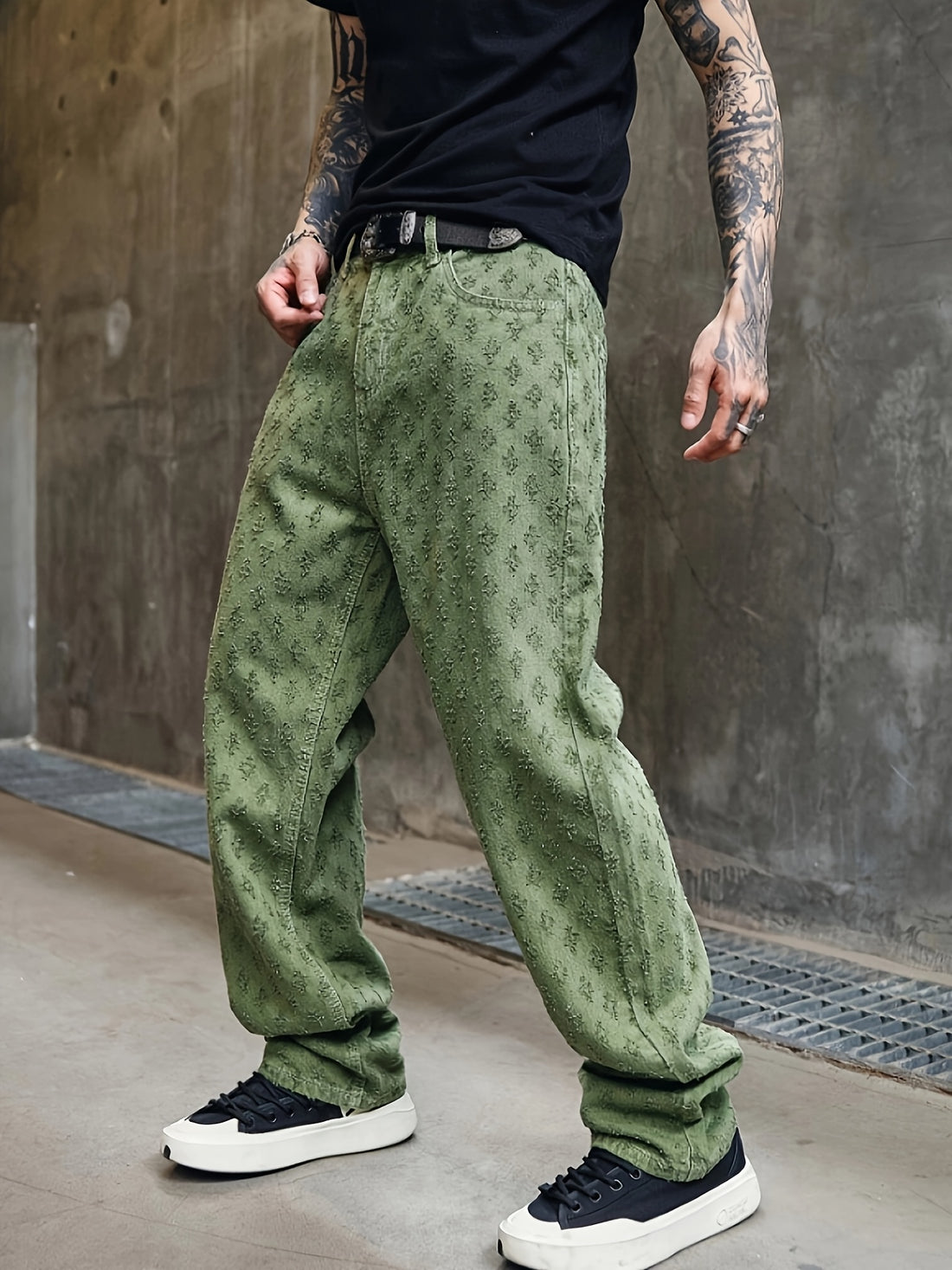 Men's Straight-Leg Denim Jeans Pants