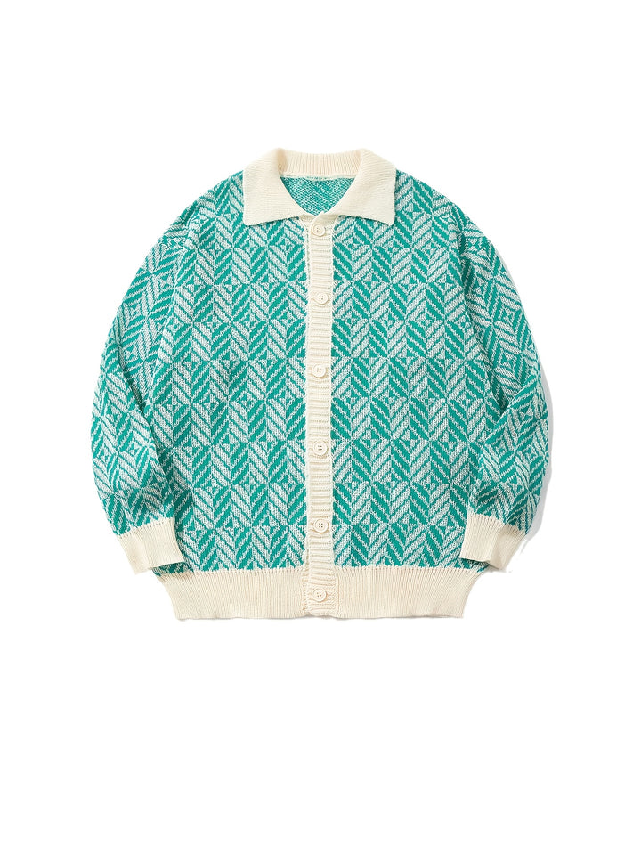 Men's Vintage Retro Sweater - Formal & Everyday Button-Front Cardigan