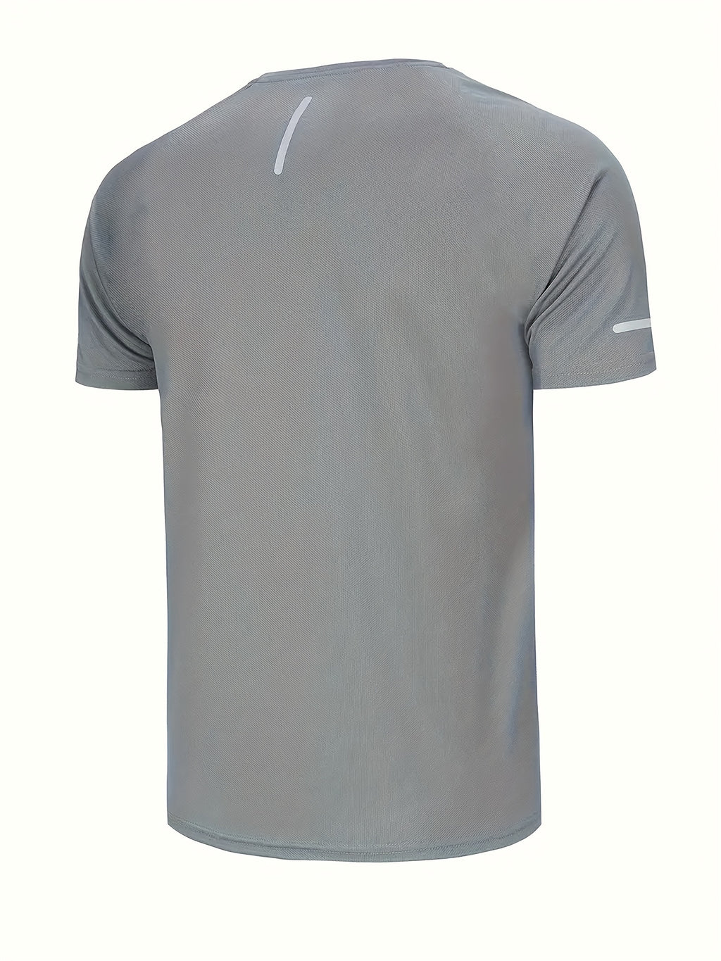 Breathable Gym Sports T-shirts 4pcs, Men's Solid Breathable Sports T-shirts