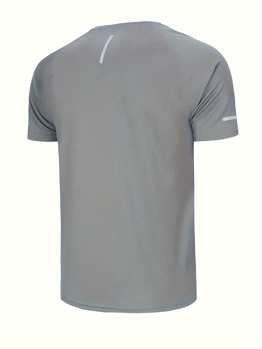Breathable Gym Sports T-shirts 4pcs, Men's Solid Breathable Sports T-shirts