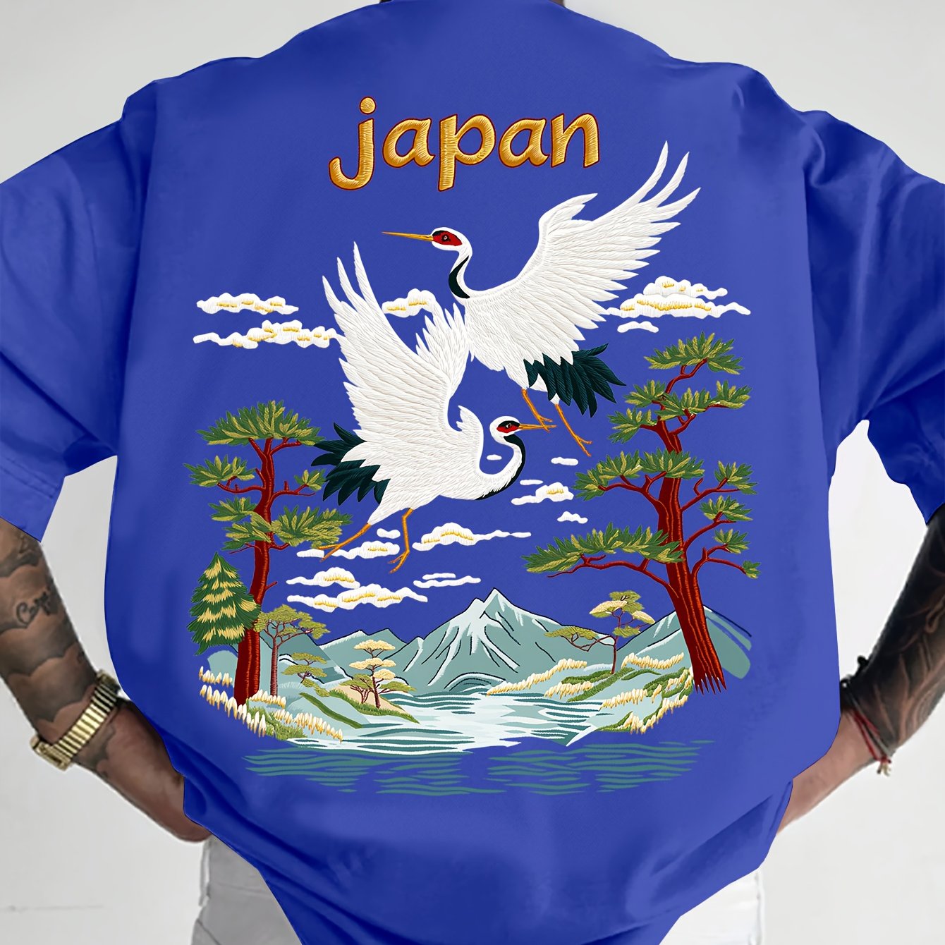 Oriental Aesthetic Men's Graphic T - Shirt