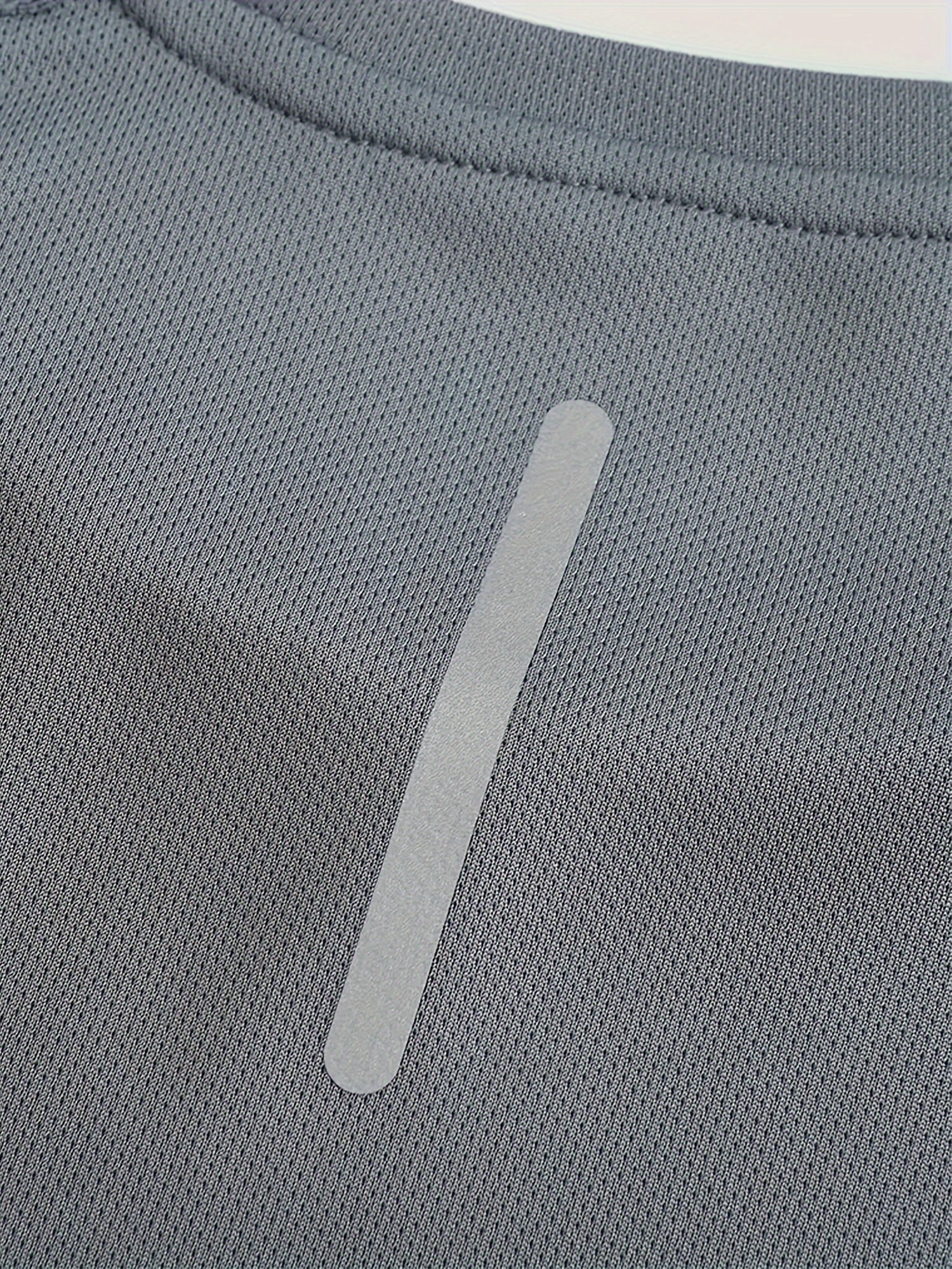 Breathable Gym Sports T-shirts 4pcs, Men's Solid Breathable Sports T-shirts