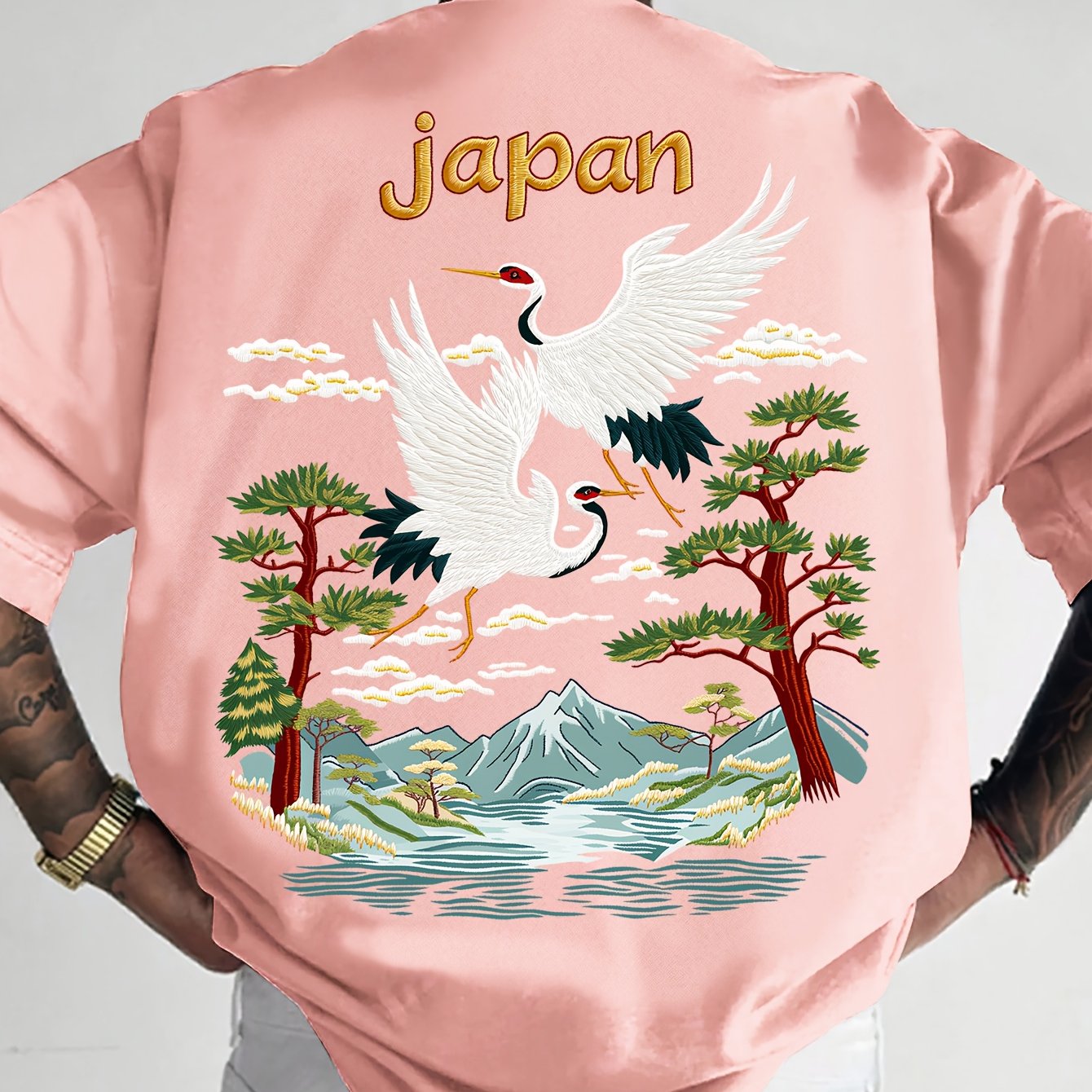 Oriental Aesthetic Men's Graphic T - Shirt