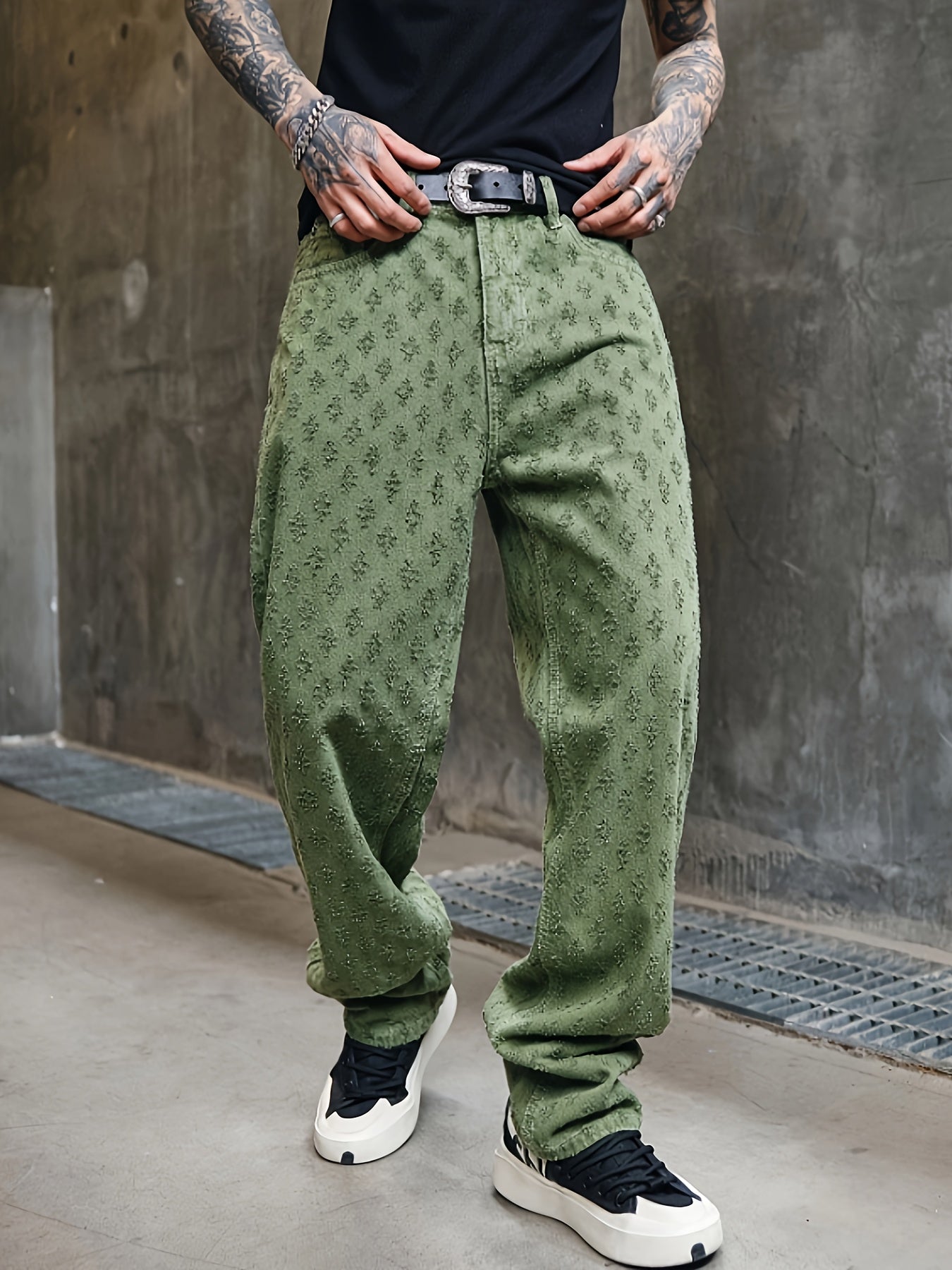 Men's Straight-Leg Denim Jeans Pants