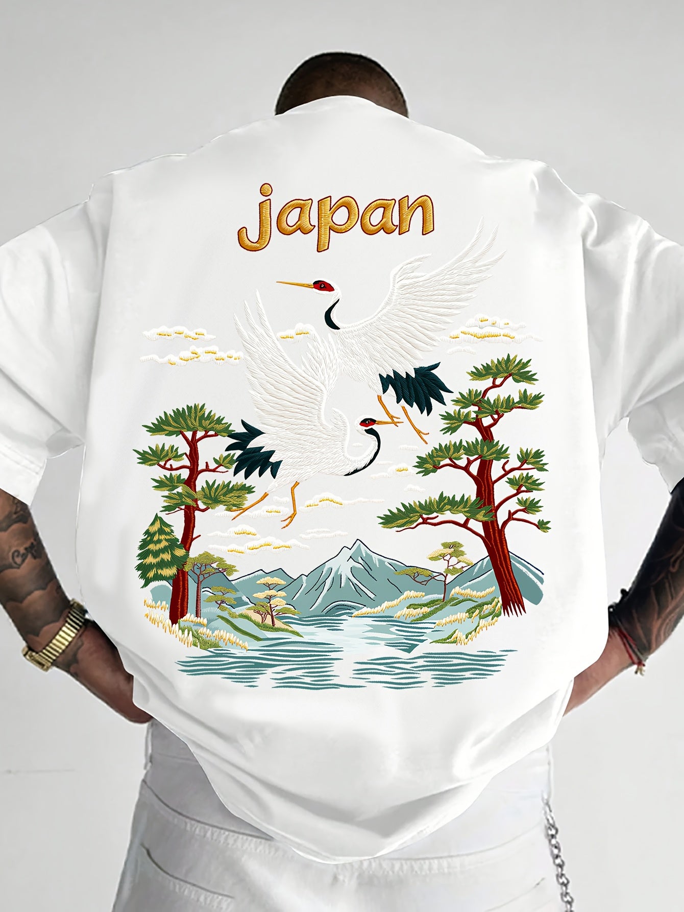 Oriental Aesthetic Men's Graphic T - Shirt